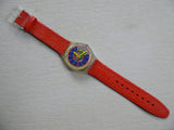 Swatch Sol GK151L Leather band