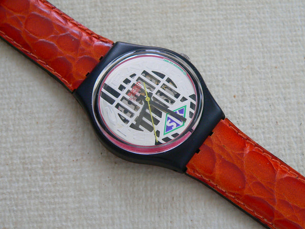 Big Enuff Swatch Watch leather band