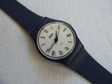 Navy Roman Swatch Watch