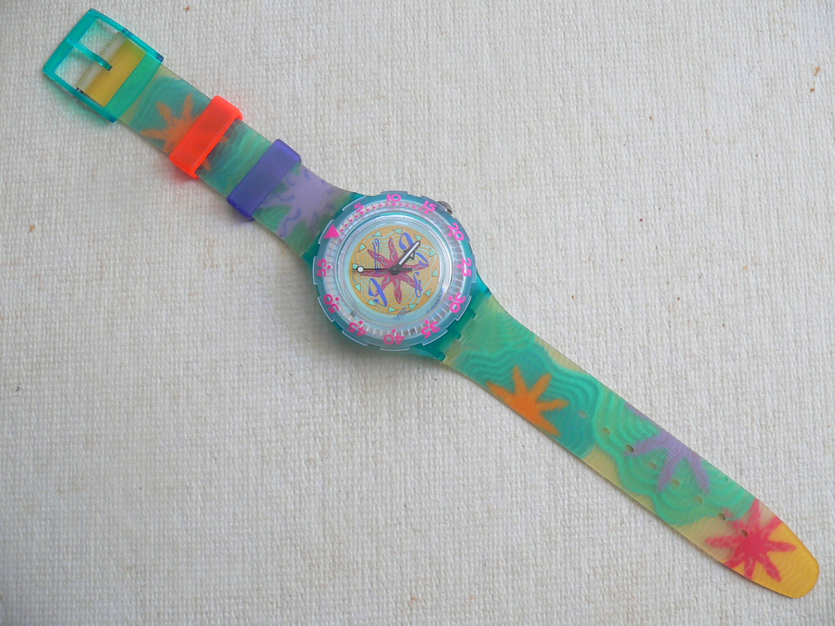 Swatch Watch - SDN108 -  Sea Floor Swatch Scuba 200 SEA FLOOR SDN108 (1991) main image 3