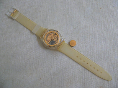 Swatch Watch Golden Jelly GZ115 (Please read)