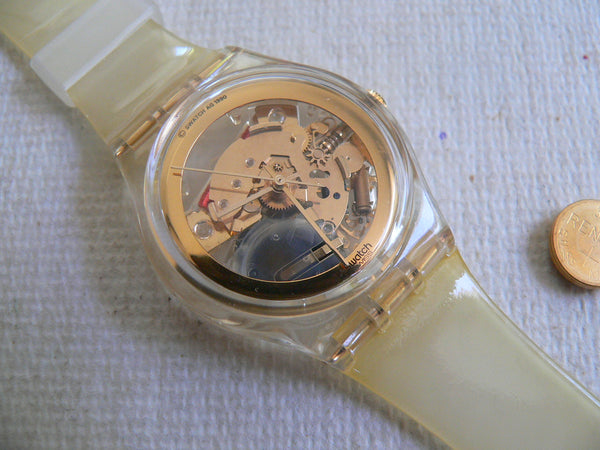 Swatch Watch Golden Jelly GZ115 (Please read)