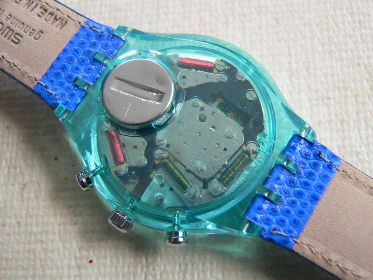 Swatch 1994 model Chrono‎ Echodeco Product number SCN112 1994 Swatch Chrono ECHODECO SCN112 - Unworn Mint Vintage  main image 3