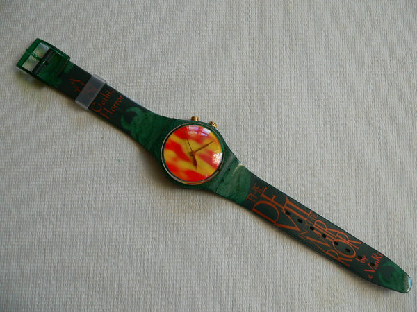 Swatch The Club Watch The Devil GG900 New Battery Swatch The Devil GG900 – swatchandbeyond.com main image 3