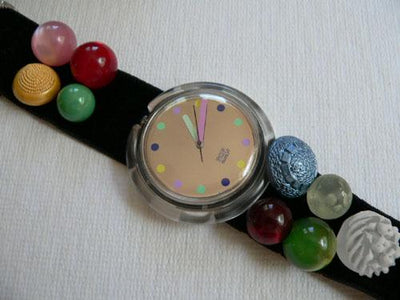 1991 Christmas Pop Swatch Watch Bottone PWK153