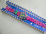 1993 Swiss Swatch Stop watch Le Walk, Le Swatch, Le Game NOS Andale Please read