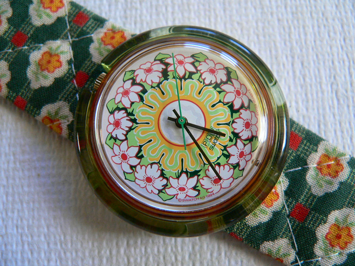 Swatch Watch - PMO101 - MILLE FEUILLE Vintage 1995 Midi Pop-swatch MILLE FEUILLE PMO101 - 32 Mm  main image 3