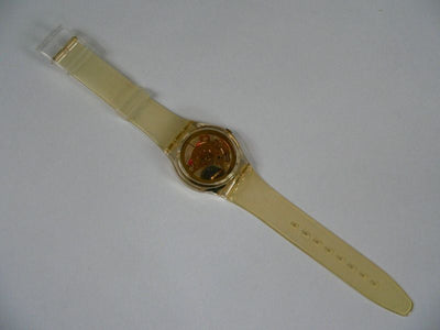 Swatch Watch Golden Jelly GZ115PACK With Certificate and black box.