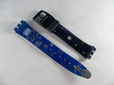 Blue & Black Plastic Band