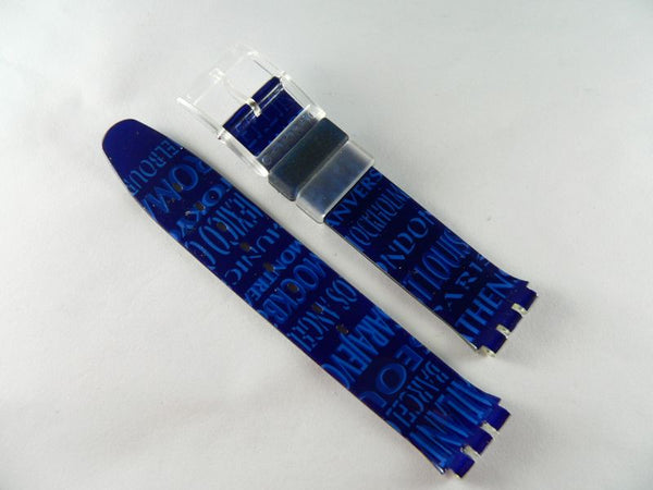 Blue Plastic font band