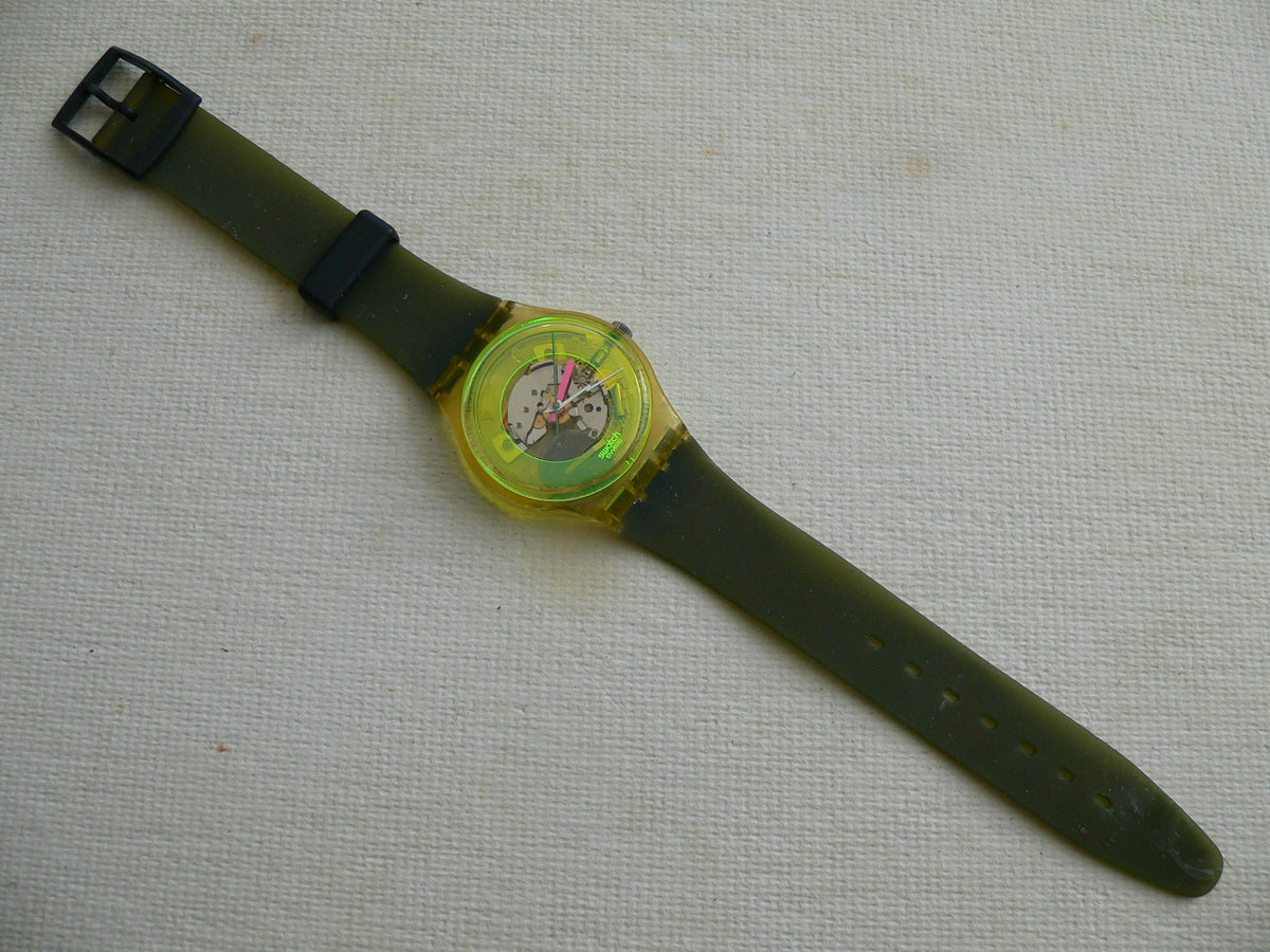 時計 SWATCH techno sphere 1985 N.O.S Vintage RARE 1985 GK101 Techno Sphere 85 Swatch Watch Gents