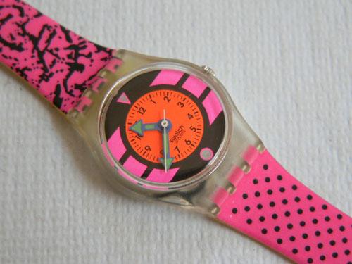 Pink Betty LK118 Swatch watch