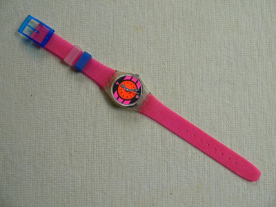 Pink Betty LK118V Swatch watch