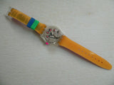 1993 Swiss Swatch Stop watch Le Walk, Le Swatch, Le Game NOS Andale Please read