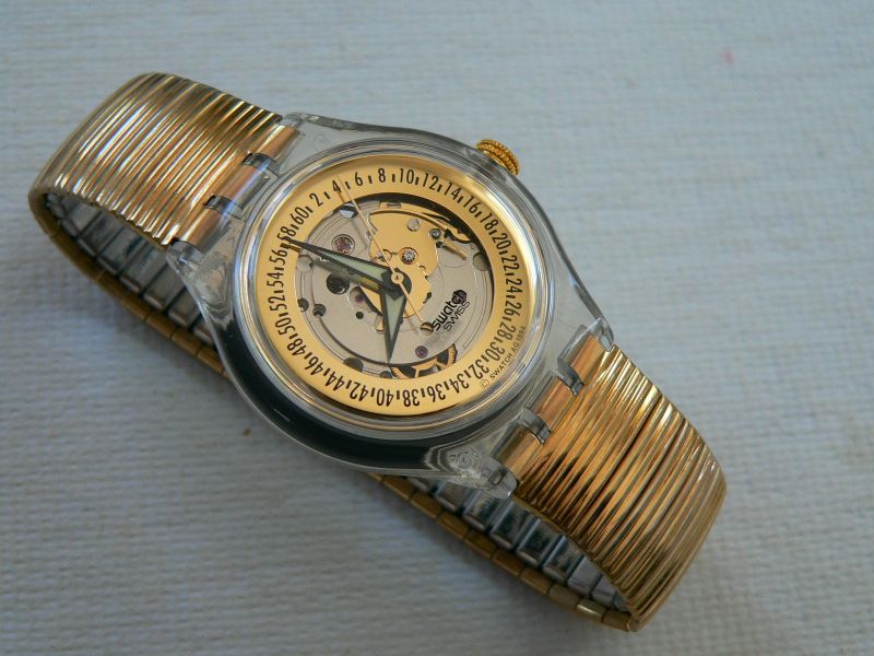 Swatch automatic sale gold