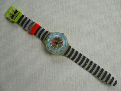 Zebra Jelly Bubbles SDK104Z Swatch Watch